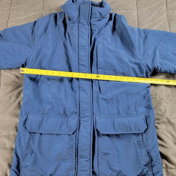Woolrich Womens Small Blue Parka Jacket Coat Vintage Long Winter Coat Outdoors - Picture 6 of 9